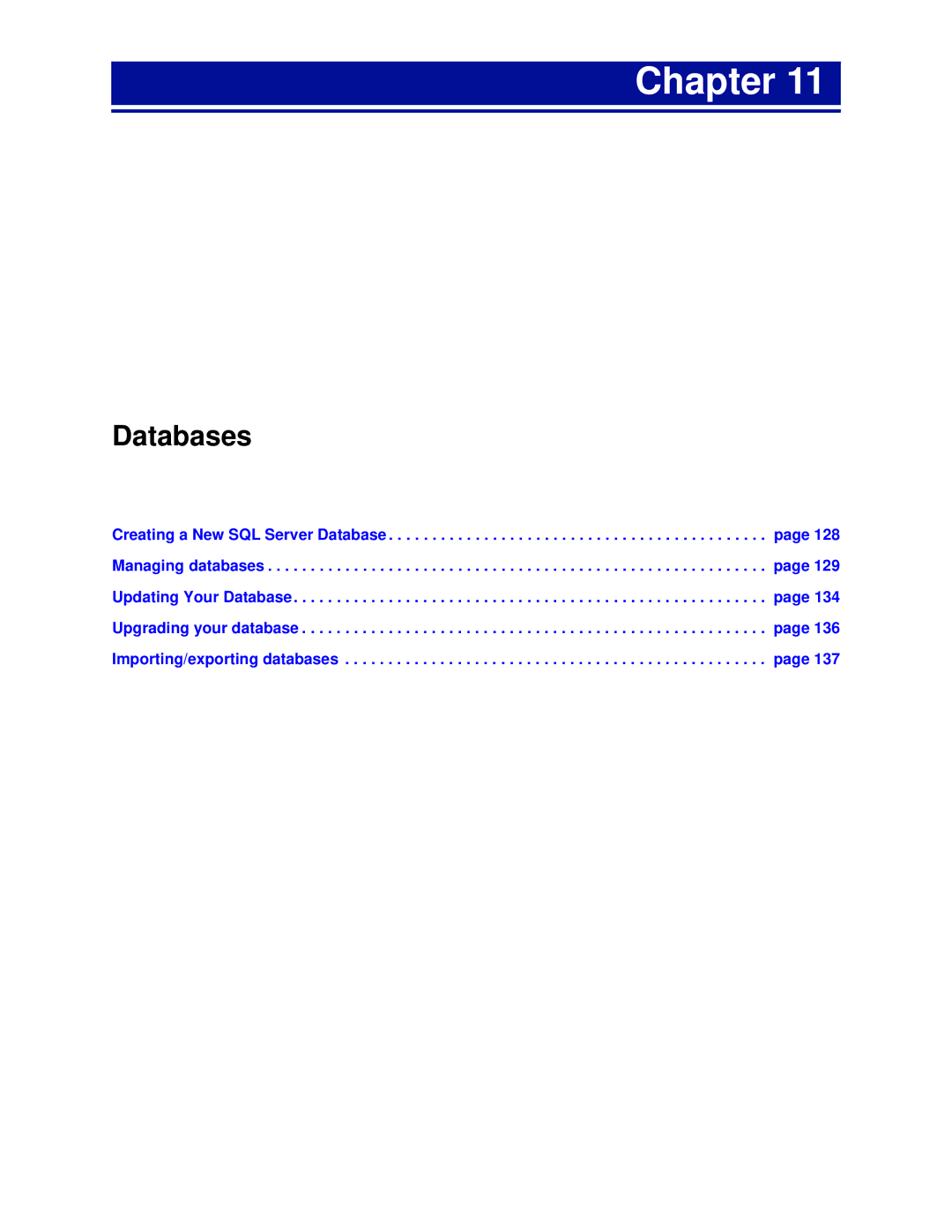 Surf Control 5.5 manual Databases 