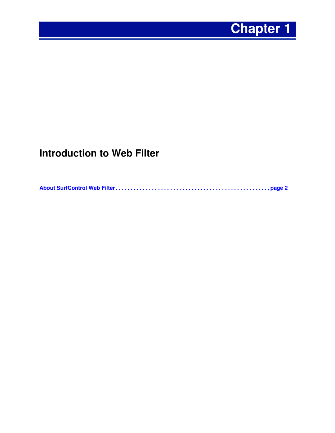 Surf Control 5.5 manual Chapter, Introduction to Web Filter 