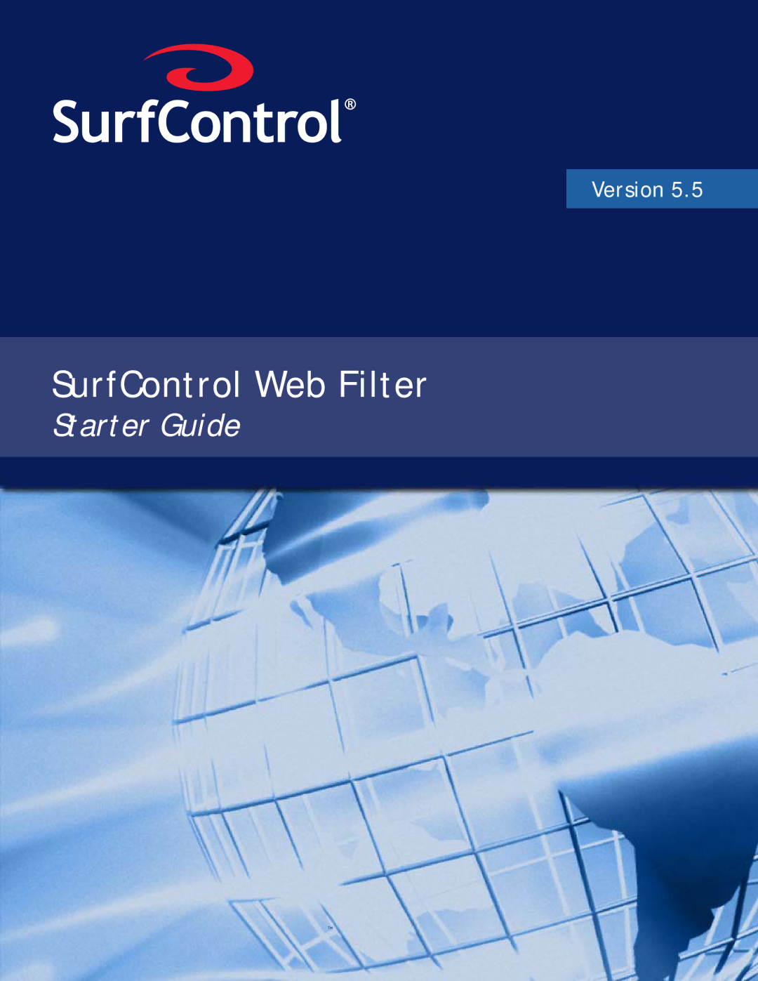 Surf Control v5.5 manual SurfControl Web Filter 