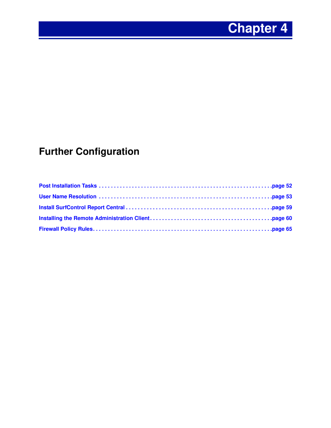 Surf Control v5.5 manual Further Configuration 