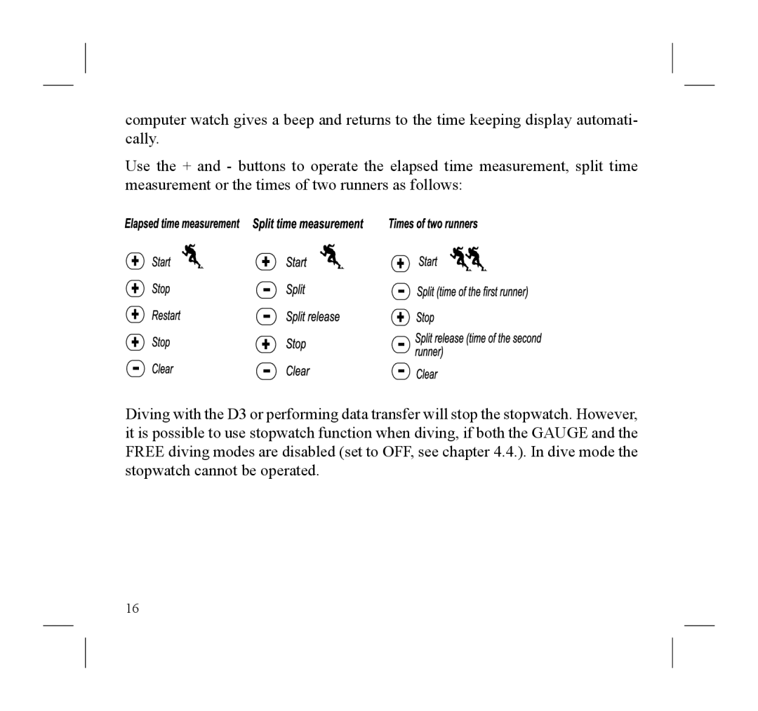 Suunto D3 manual 