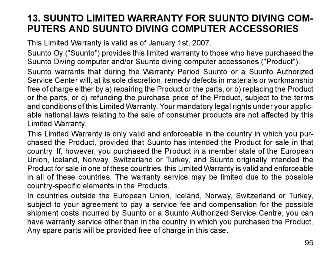 Suunto D4 manual 