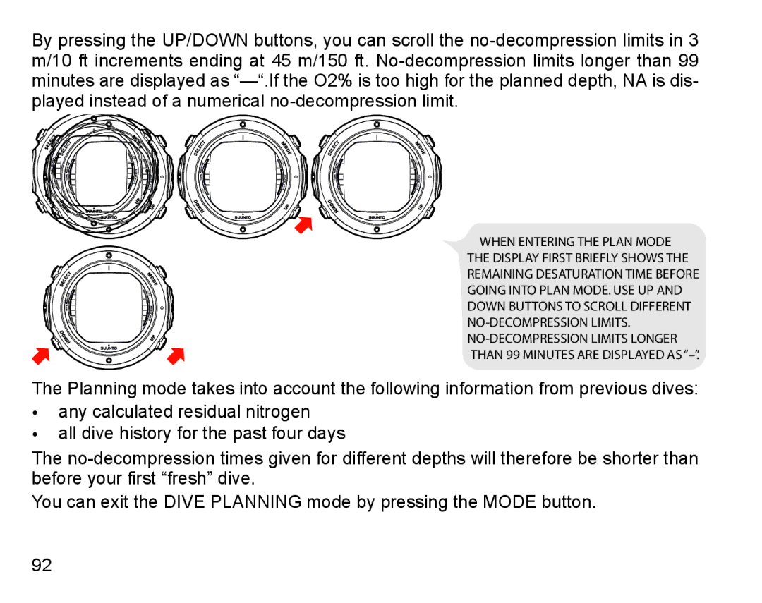 Suunto D6I manual 