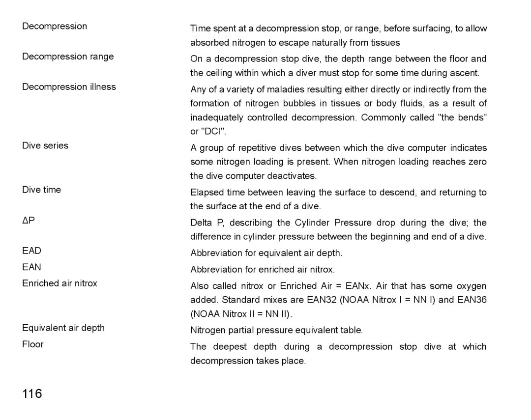 Suunto D9 manual 116 