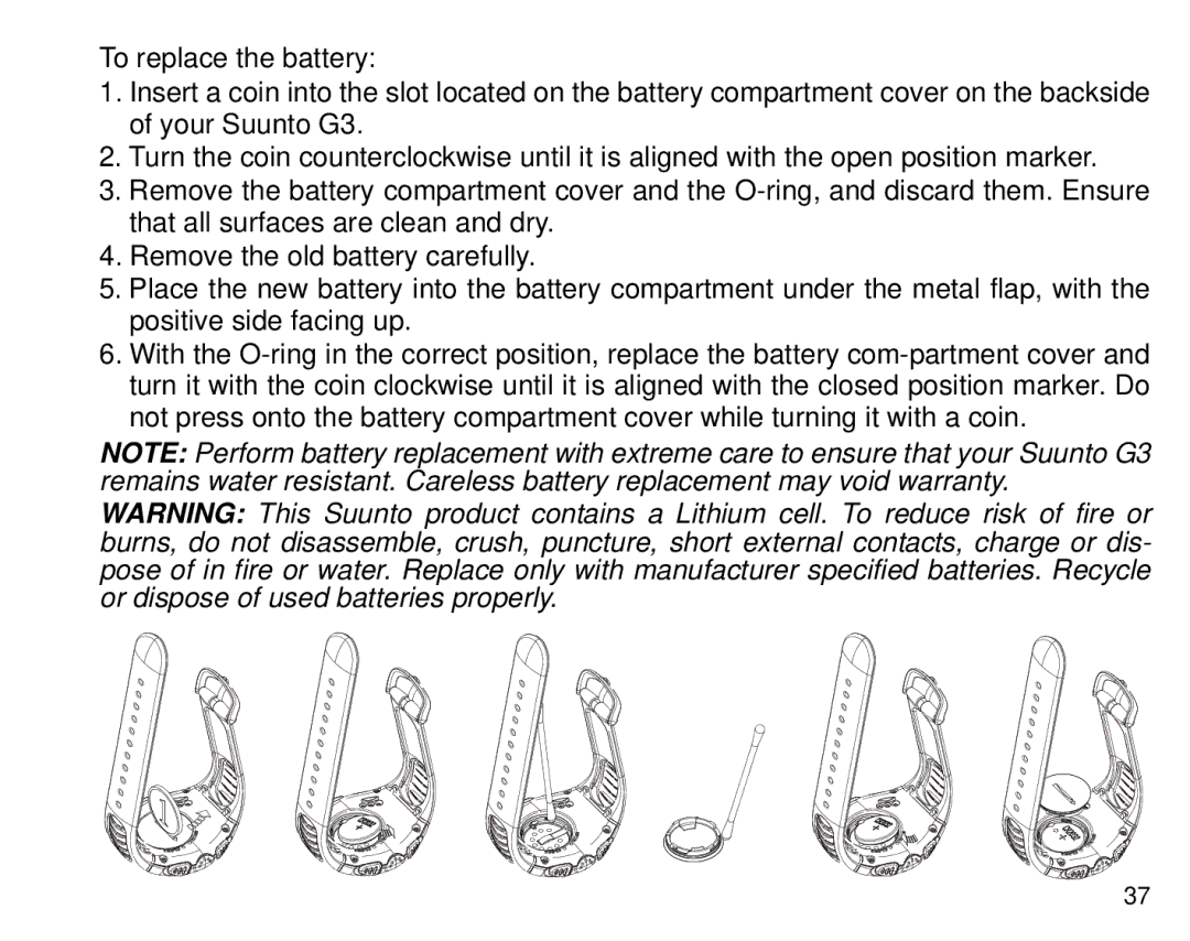 Suunto G3 manual 