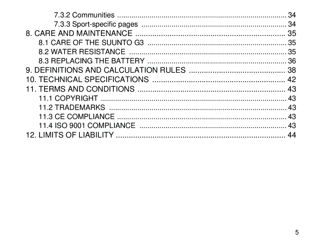 Suunto G3 manual Communities Sport-specific pages 