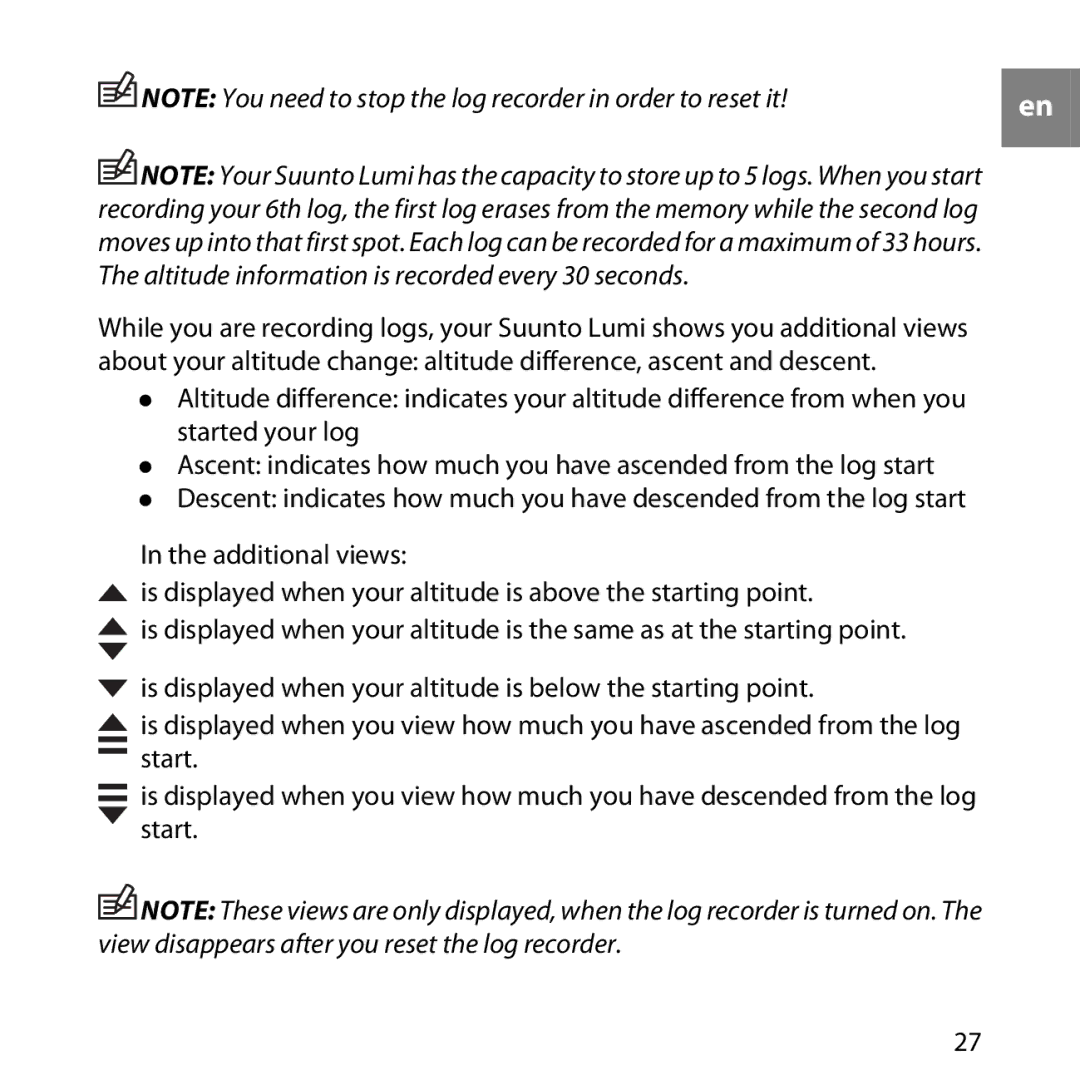 Suunto LUMI manual 