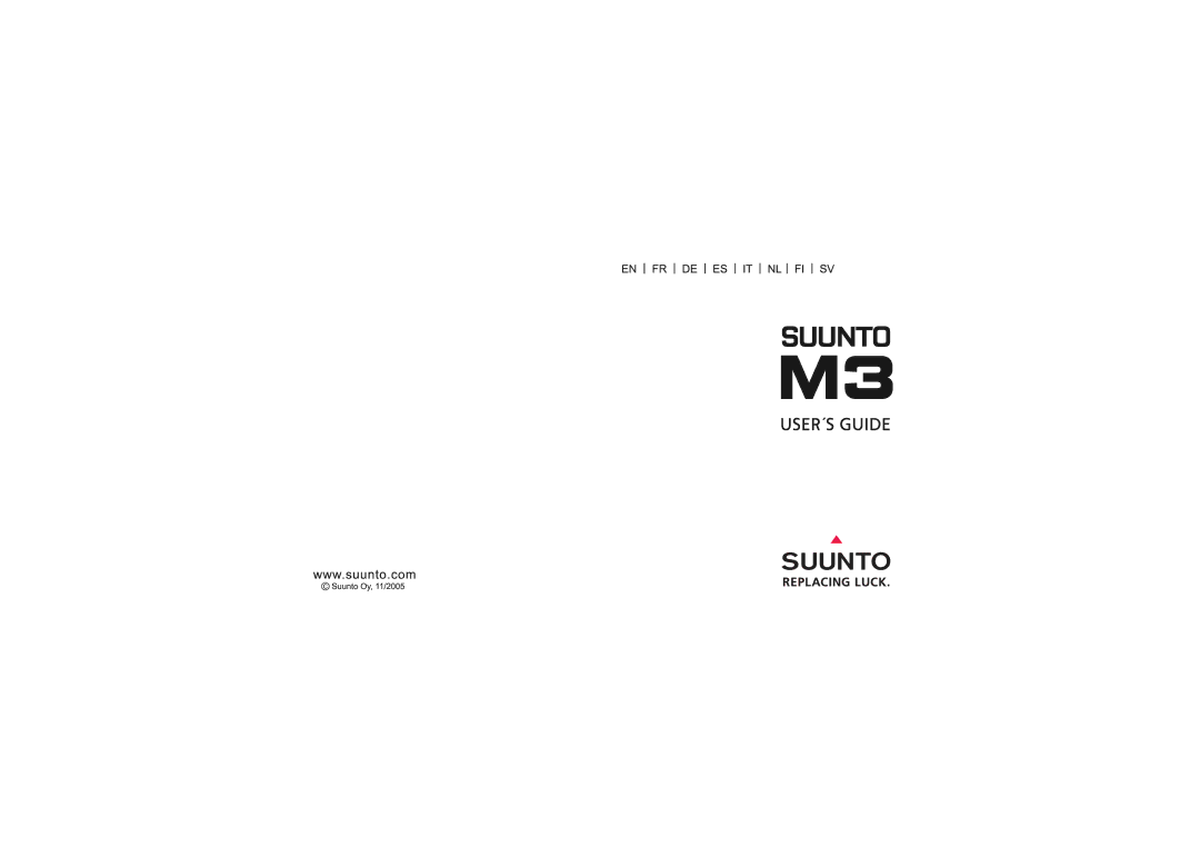 Suunto M3 manual 