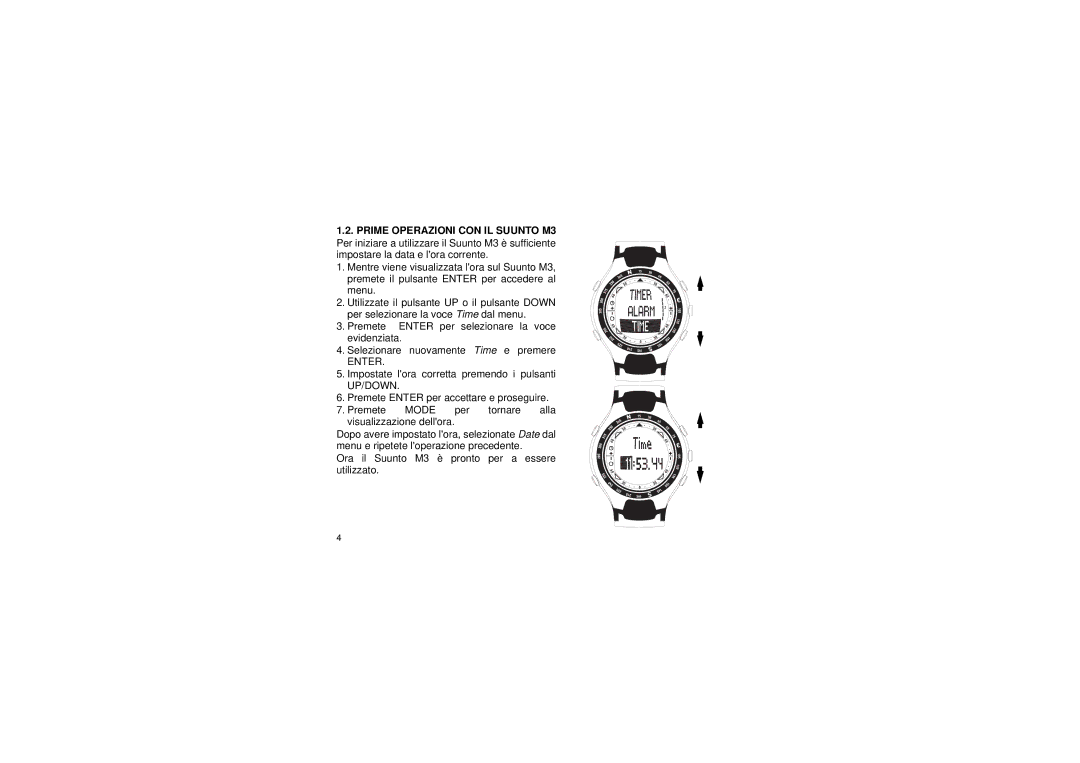 Suunto M3 manual Enter 