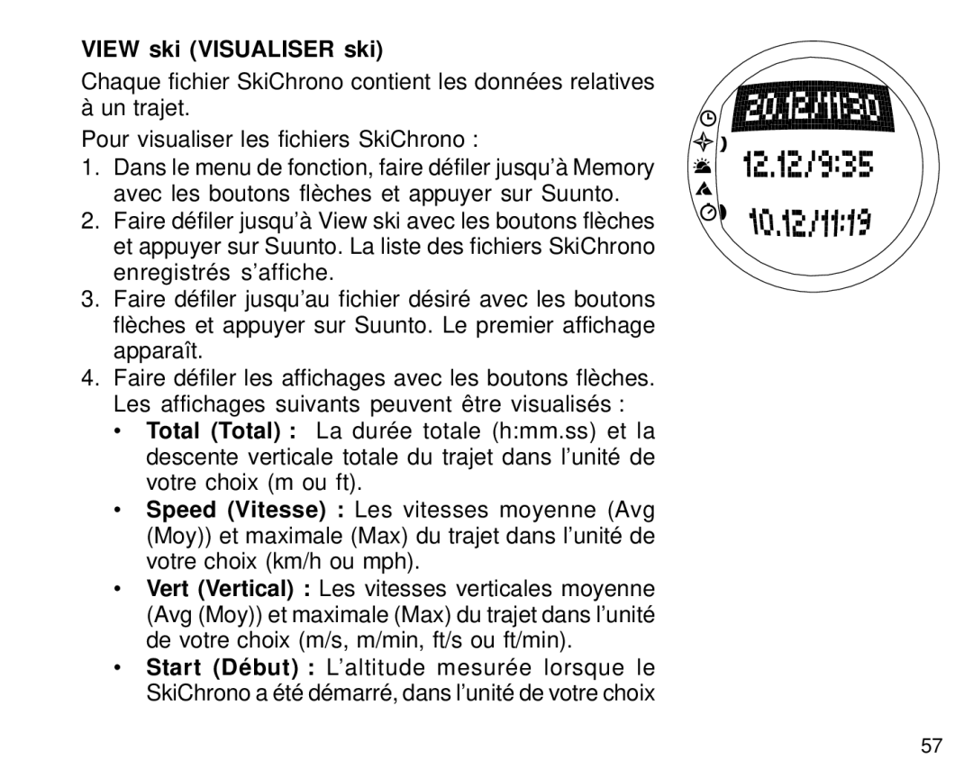 Suunto S6 manual View ski Visualiser ski 