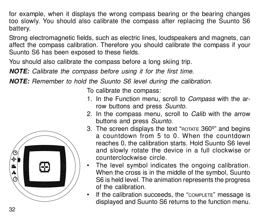 Suunto S6 manual 