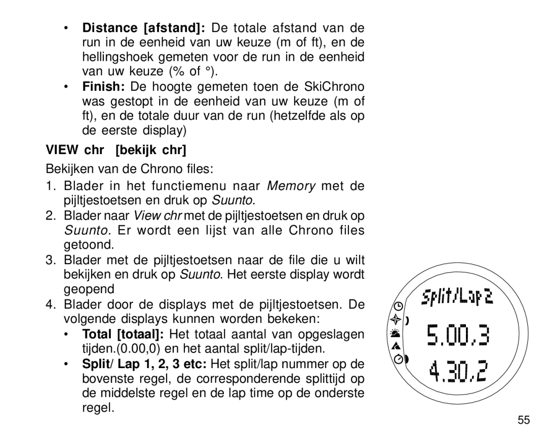 Suunto S6 manual View chr bekijk chr 