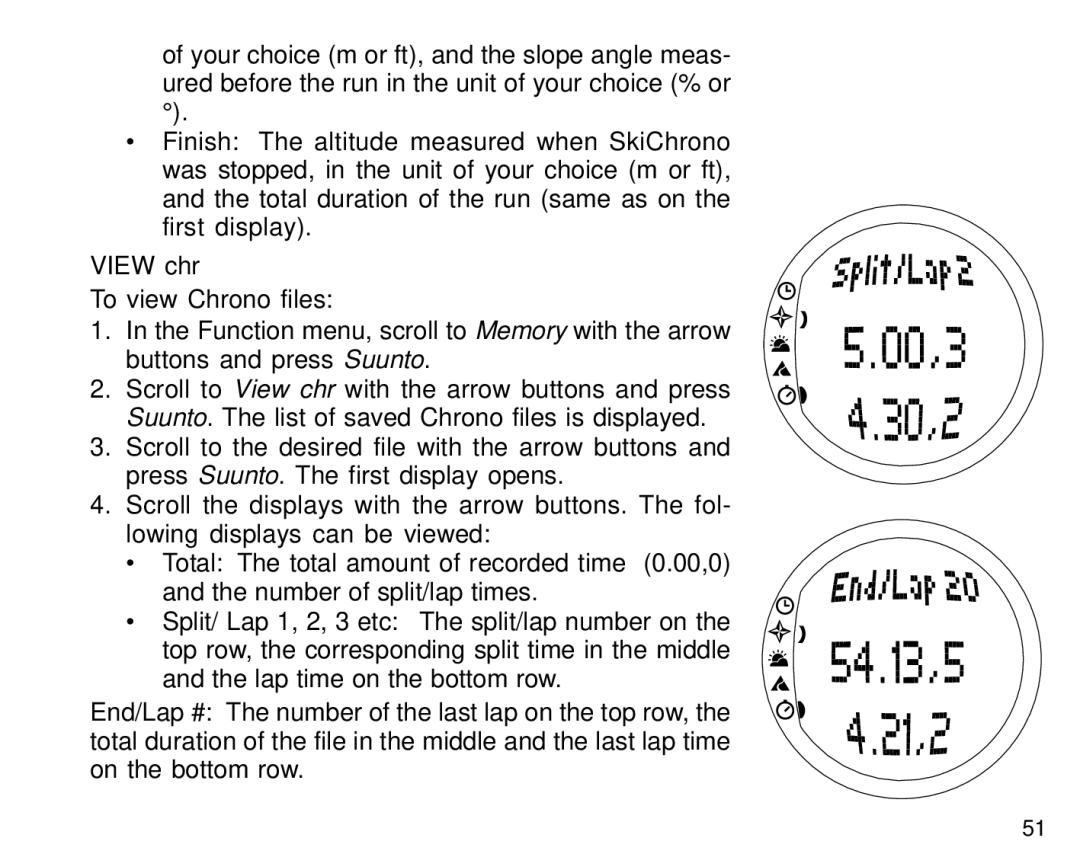 Suunto S6 manual View chr 