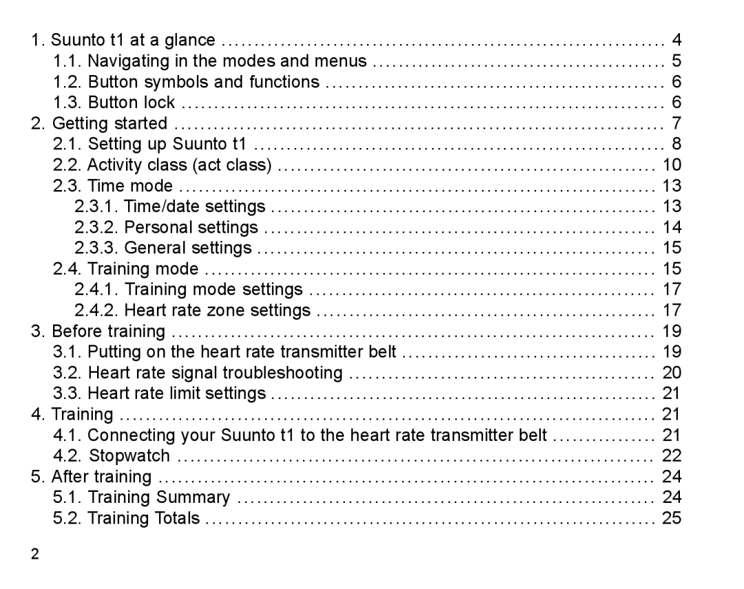 Suunto Stopwatch manual 