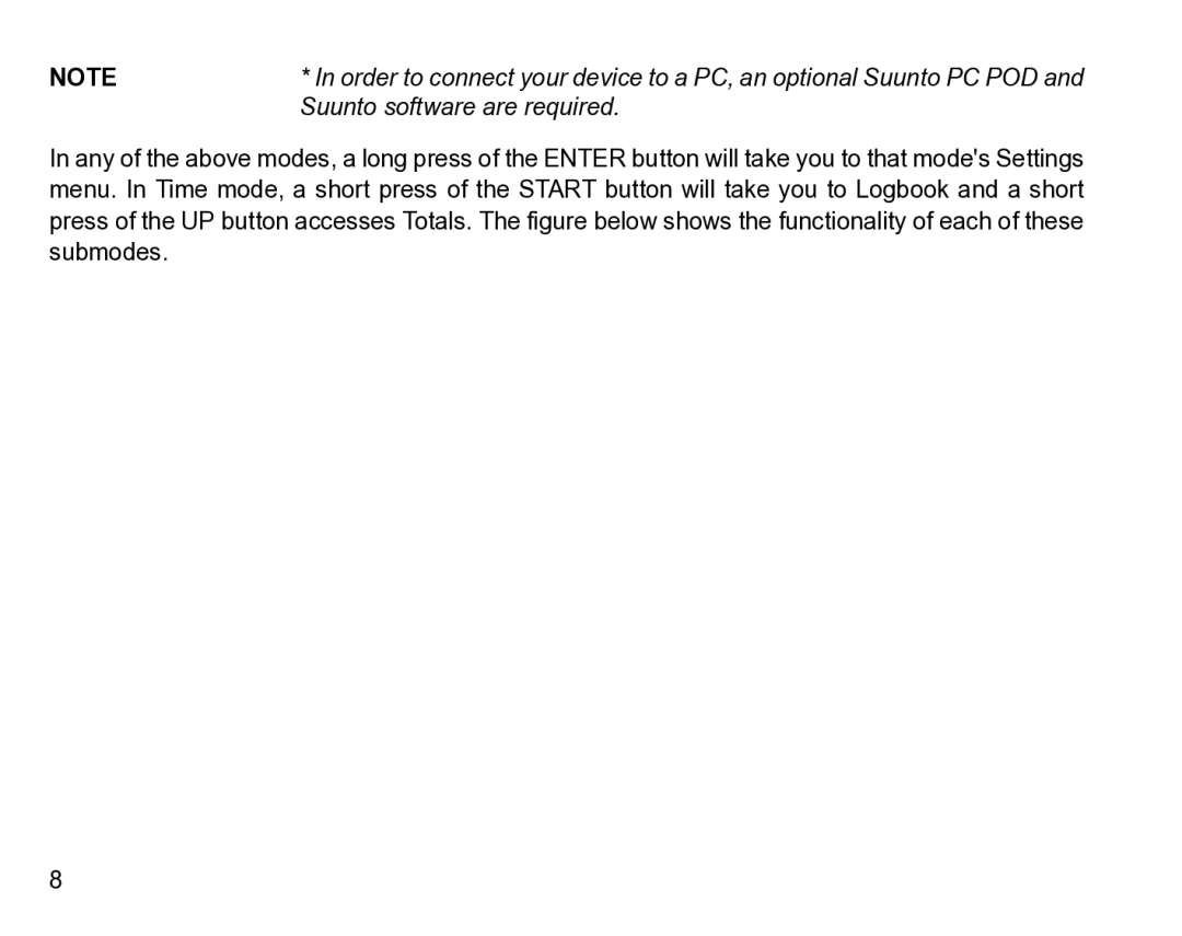 Suunto t3 manual Suunto software are required 