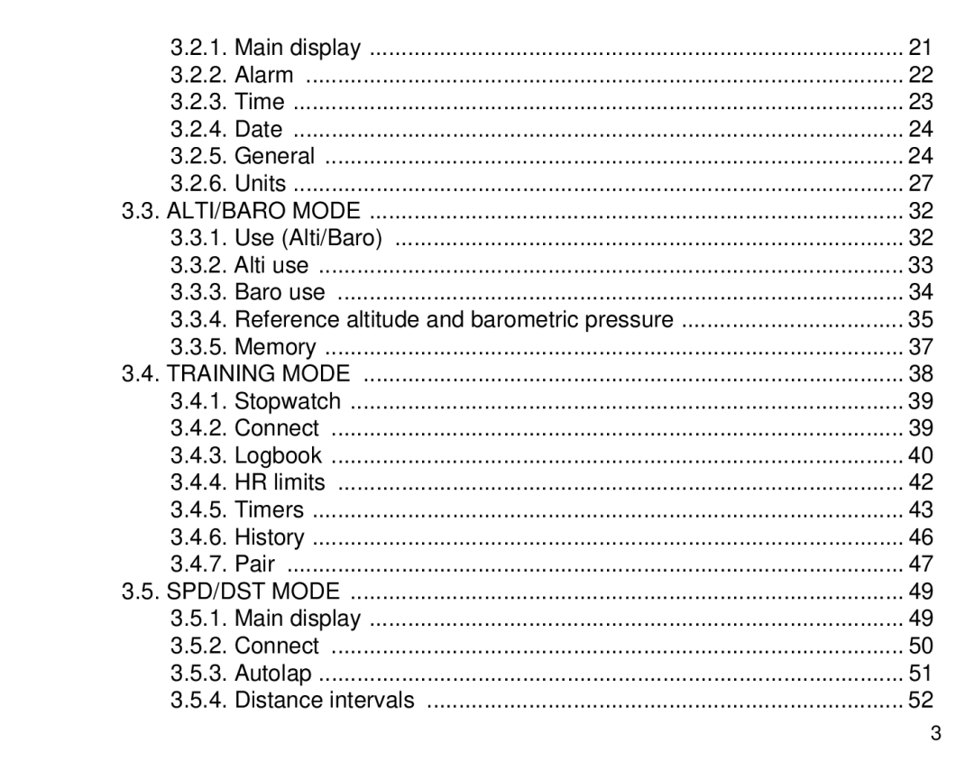 Suunto T6 manual ALTI/BARO Mode 