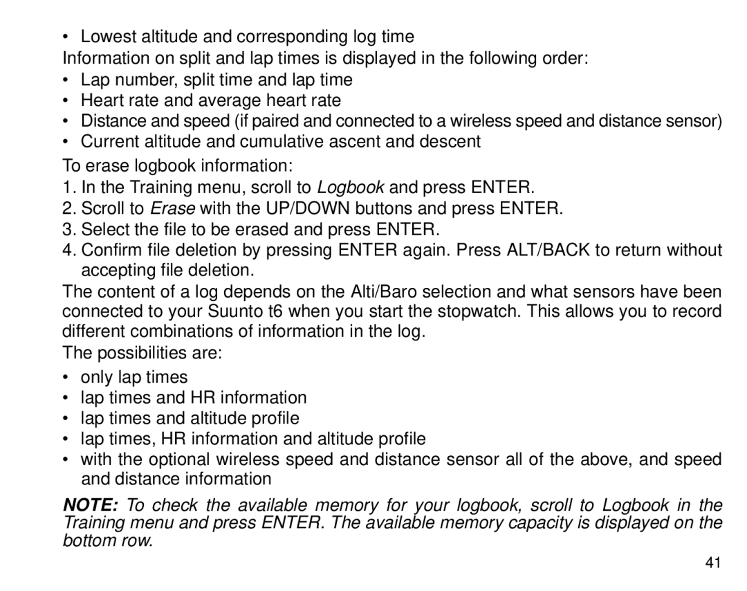 Suunto T6 manual 