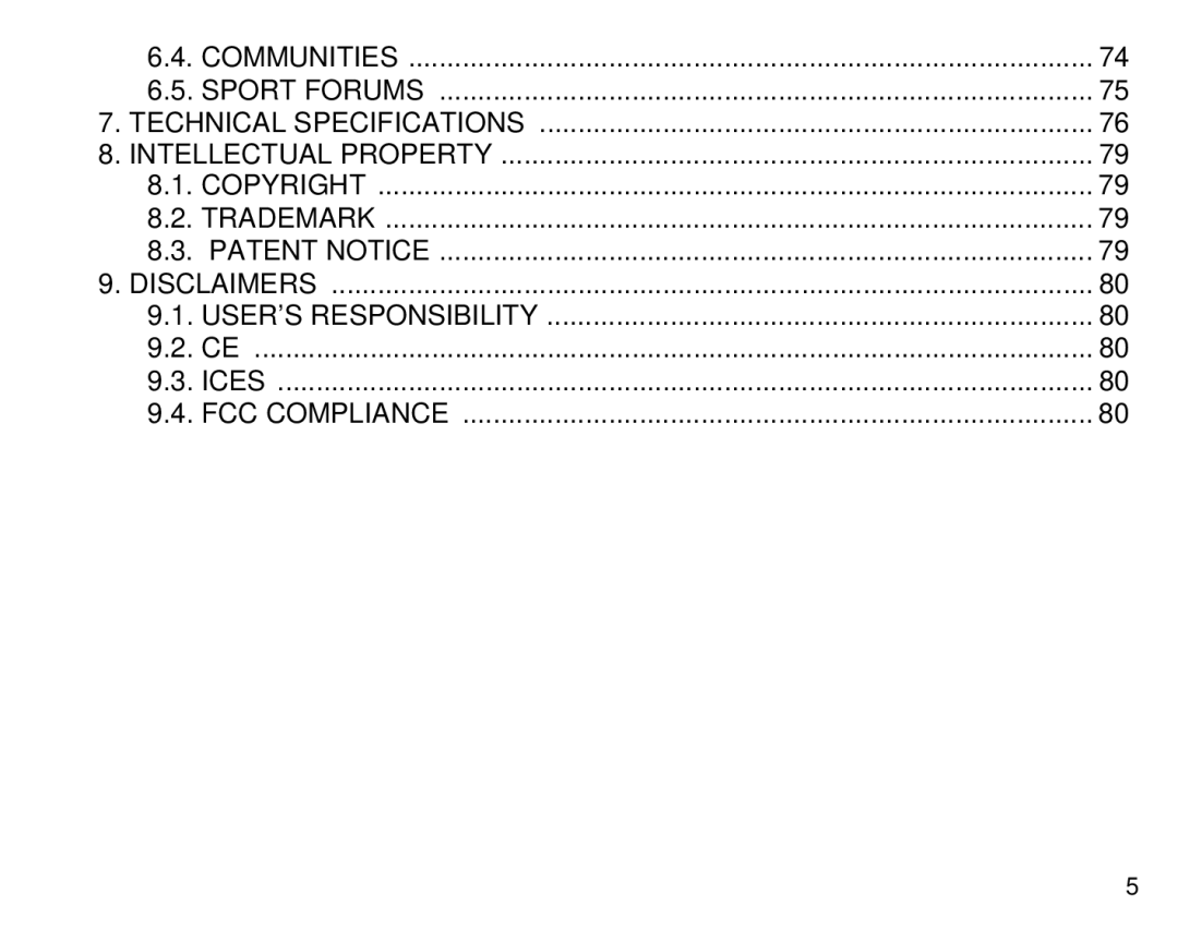 Suunto T6 manual FCC Compliance 