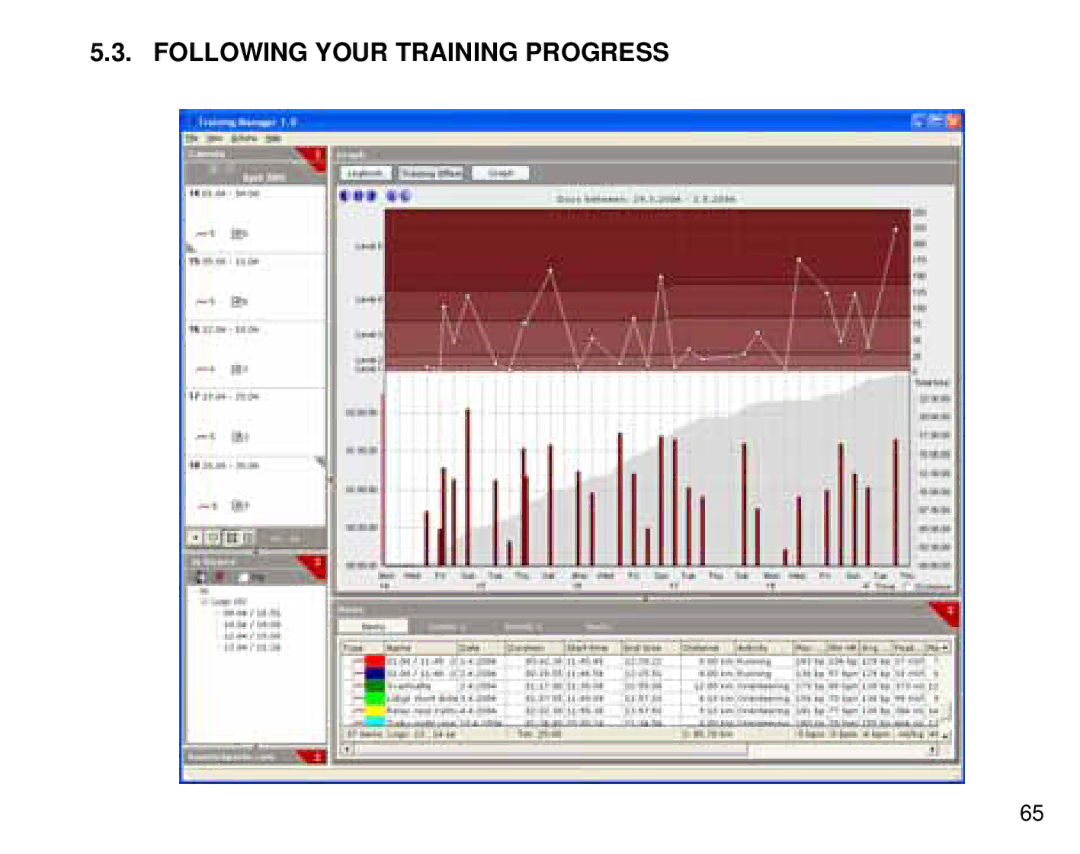 Suunto T6 manual Following Your Training Progress 