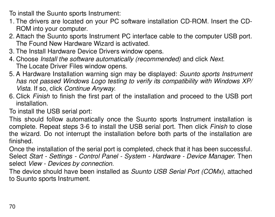 Suunto T6 manual 