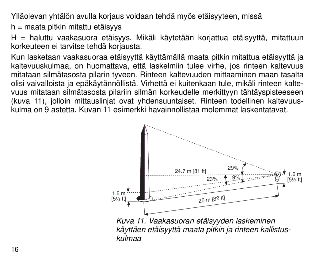 Suunto Tandem manual 24.7 m 81 ft 29% 23% ½ ft M 5½ ft 