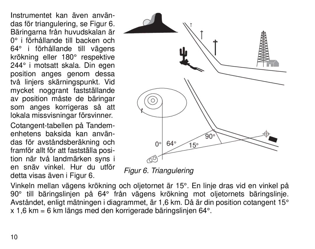 Suunto Tandem manual Triangulering 