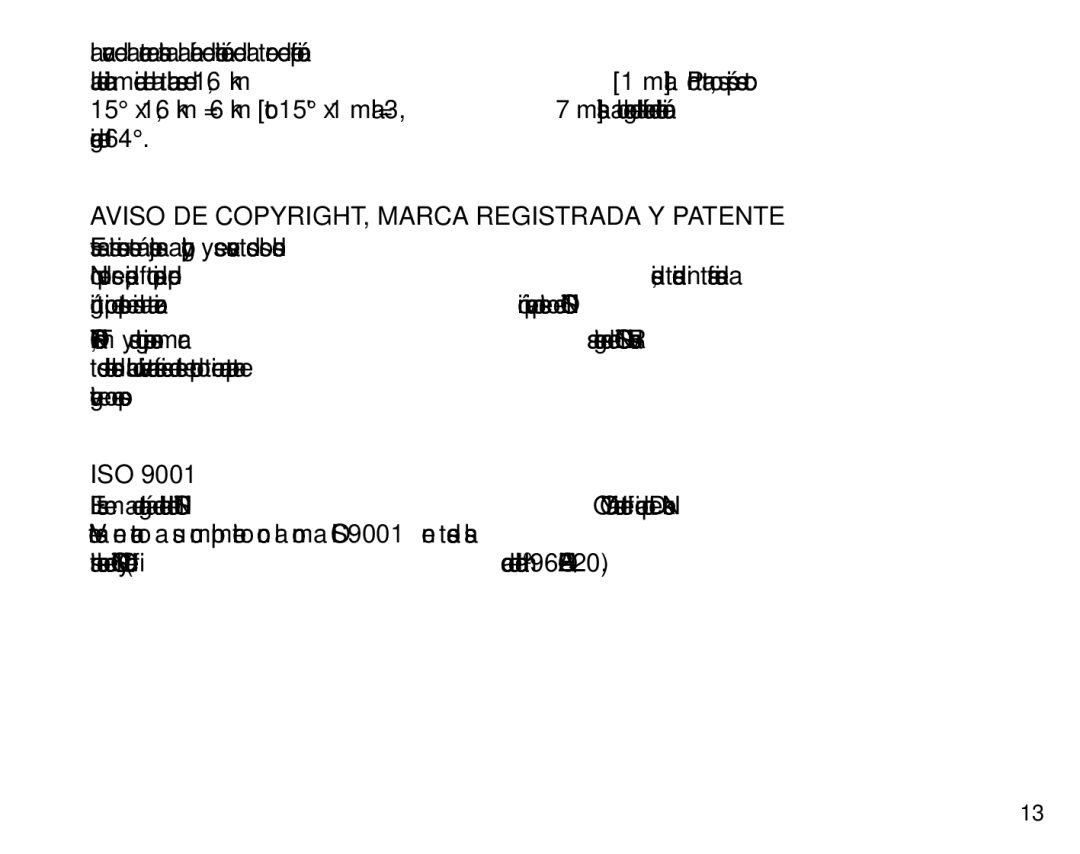 Suunto Tandem manual Aviso DE COPYRIGHT, Marca Registrada Y Patente, Iso 