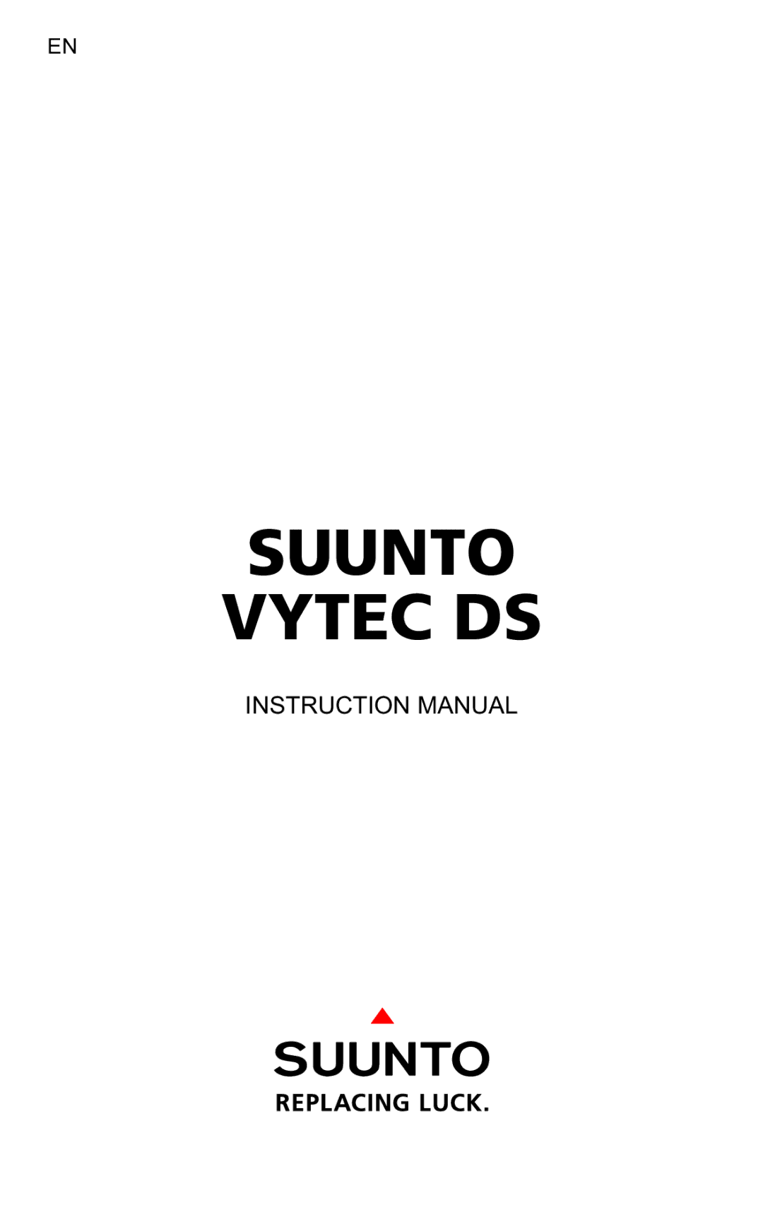 Suunto VYTEC DS manual Suunto Vytec DS 