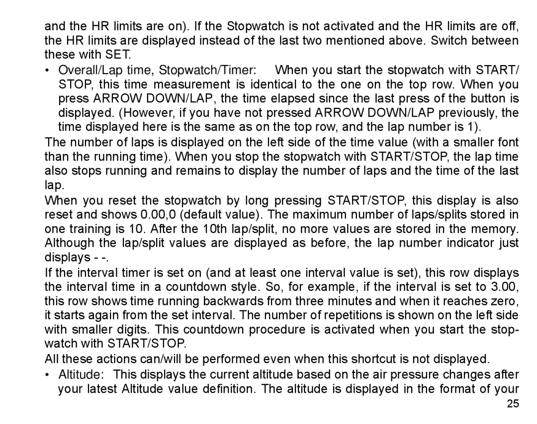 Suunto X3HR manual 