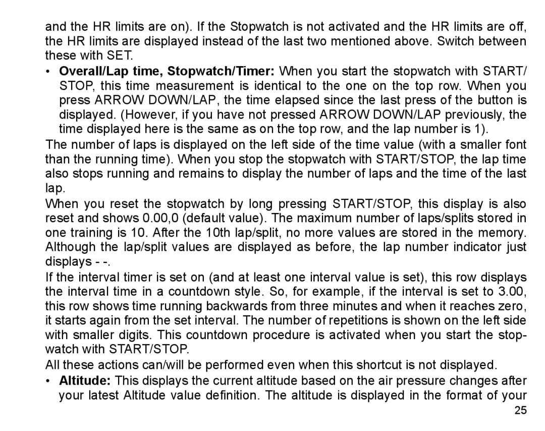 Suunto X3HR manual 