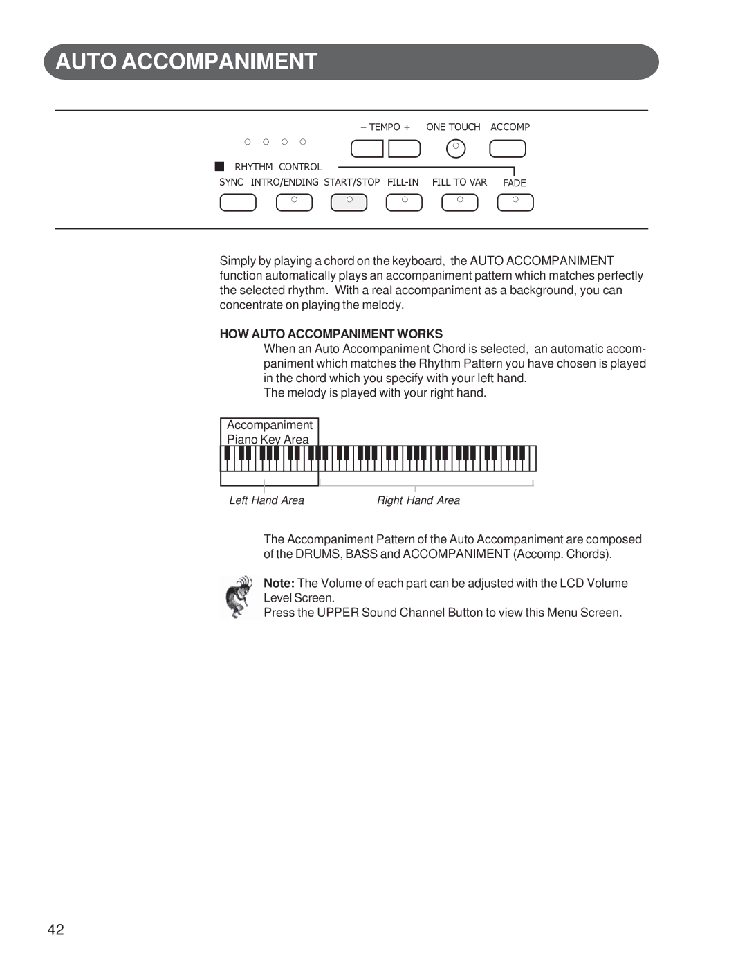 Suzuki Musical Instrument Corp GP-3 manual HOW Auto Accompaniment Works 