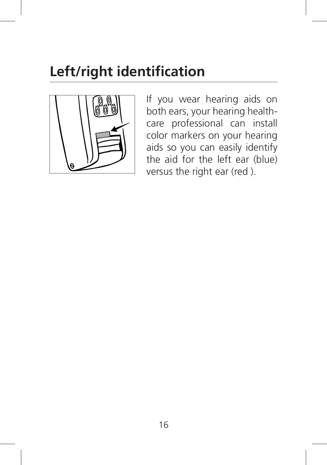 SV Sound SV-19 manual Left/right identification 