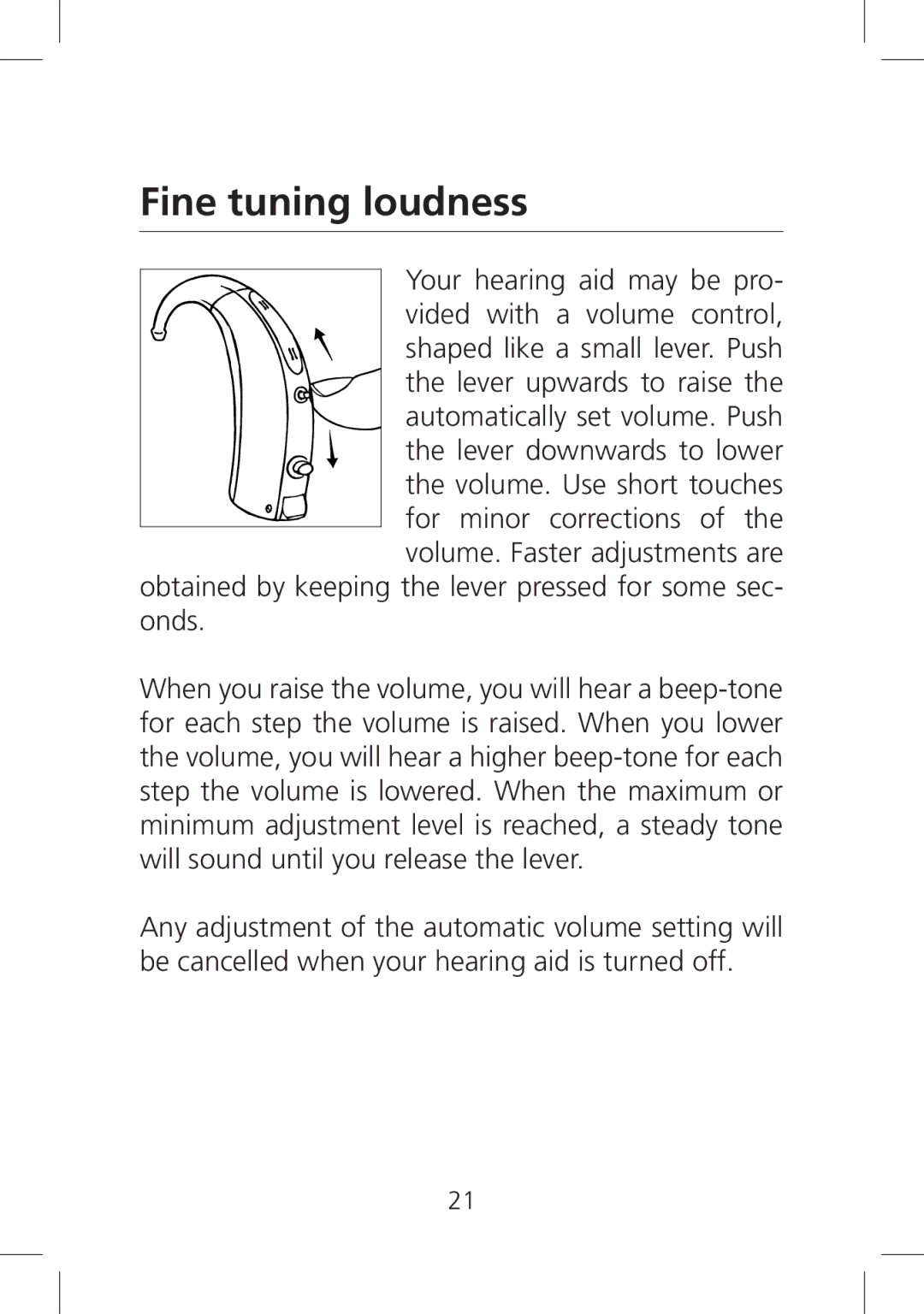 SV Sound SV-19 manual Fine tuning loudness 