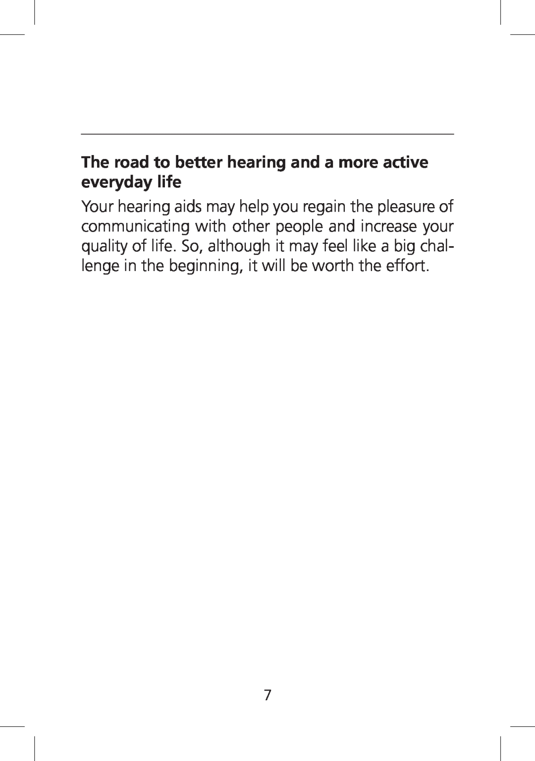 SV Sound SV-19 manual The road to better hearing and a more active everyday life 