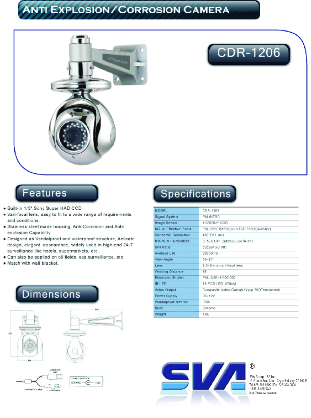 SVA CDR-1206 manual 