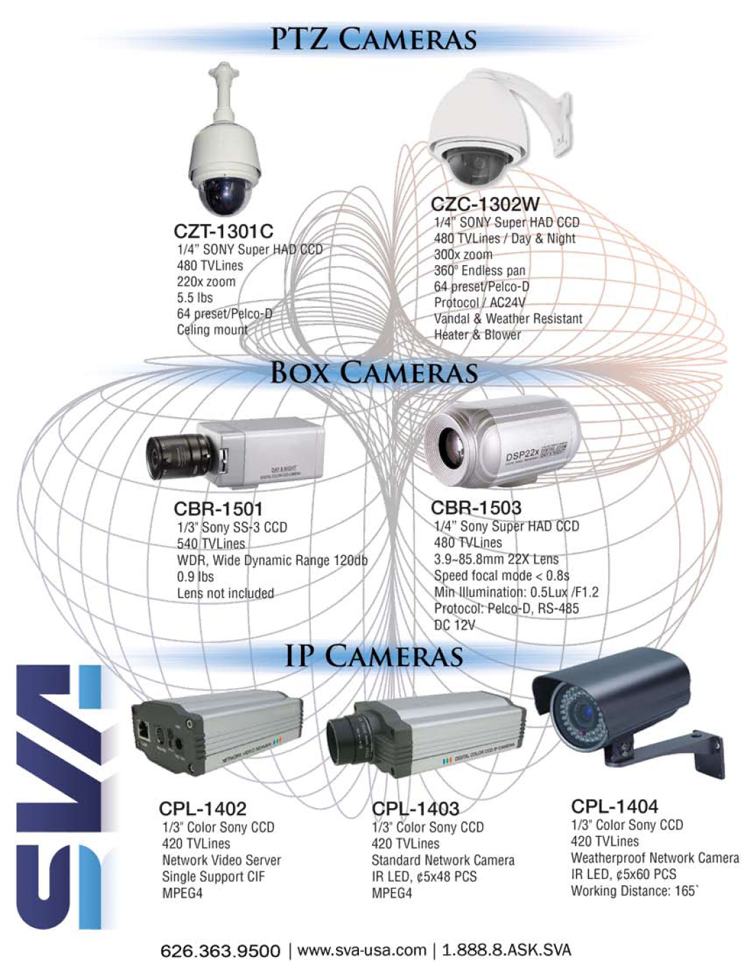 SVA CPL-1403, CPL-1402, CPL-1404, CBR-1503 manual 