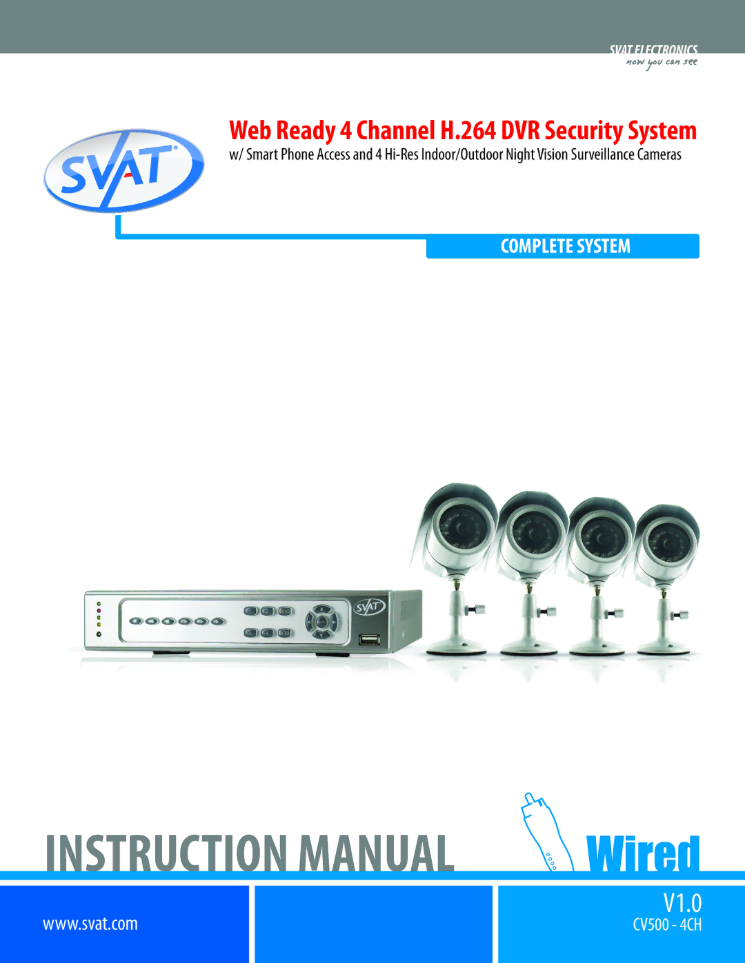 SVAT Electronics 2CV500 - 4CH instruction manual V1.0 