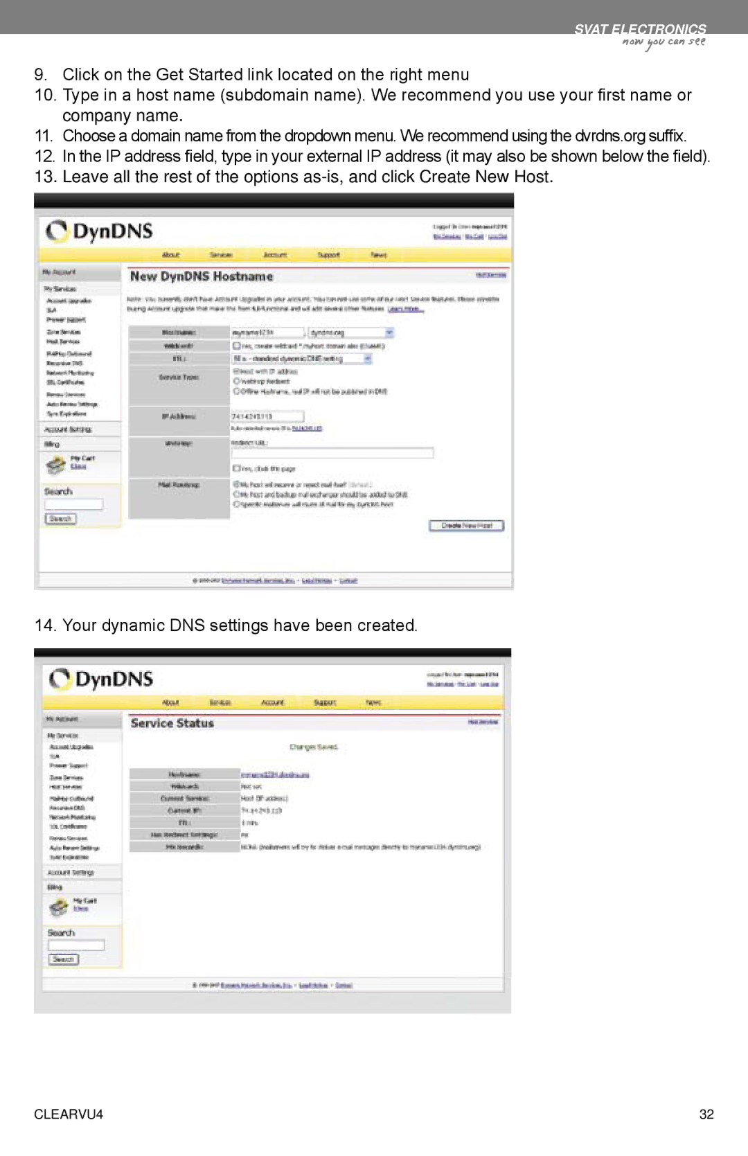 SVAT Electronics CLEARVU4 instruction manual Now you can see 