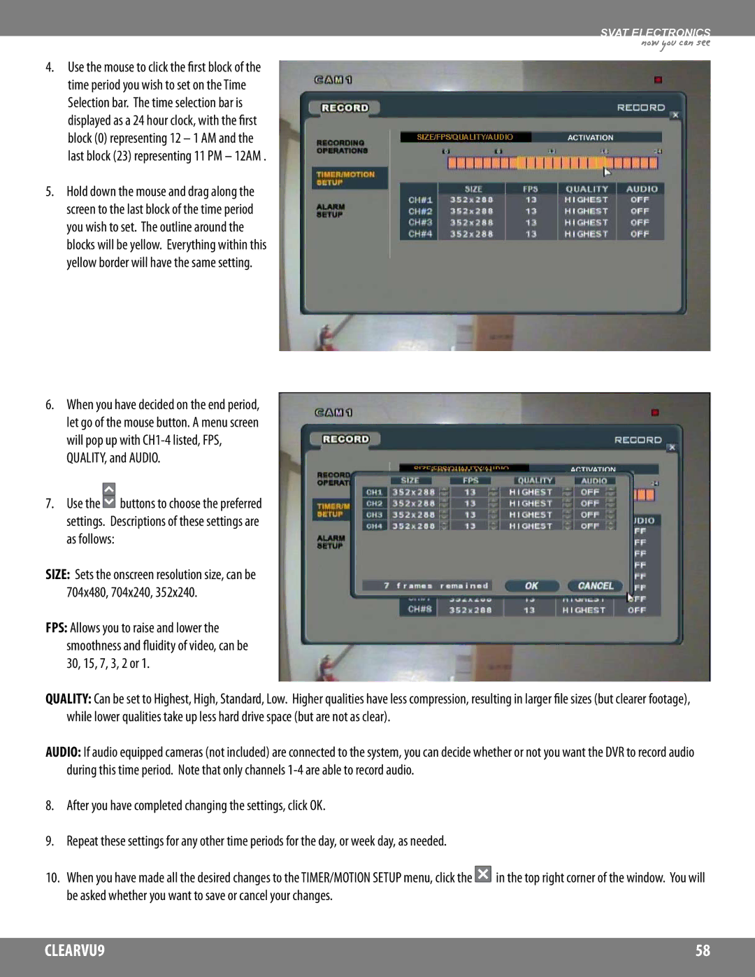 SVAT Electronics CLEARVU9 instruction manual Now you can see 