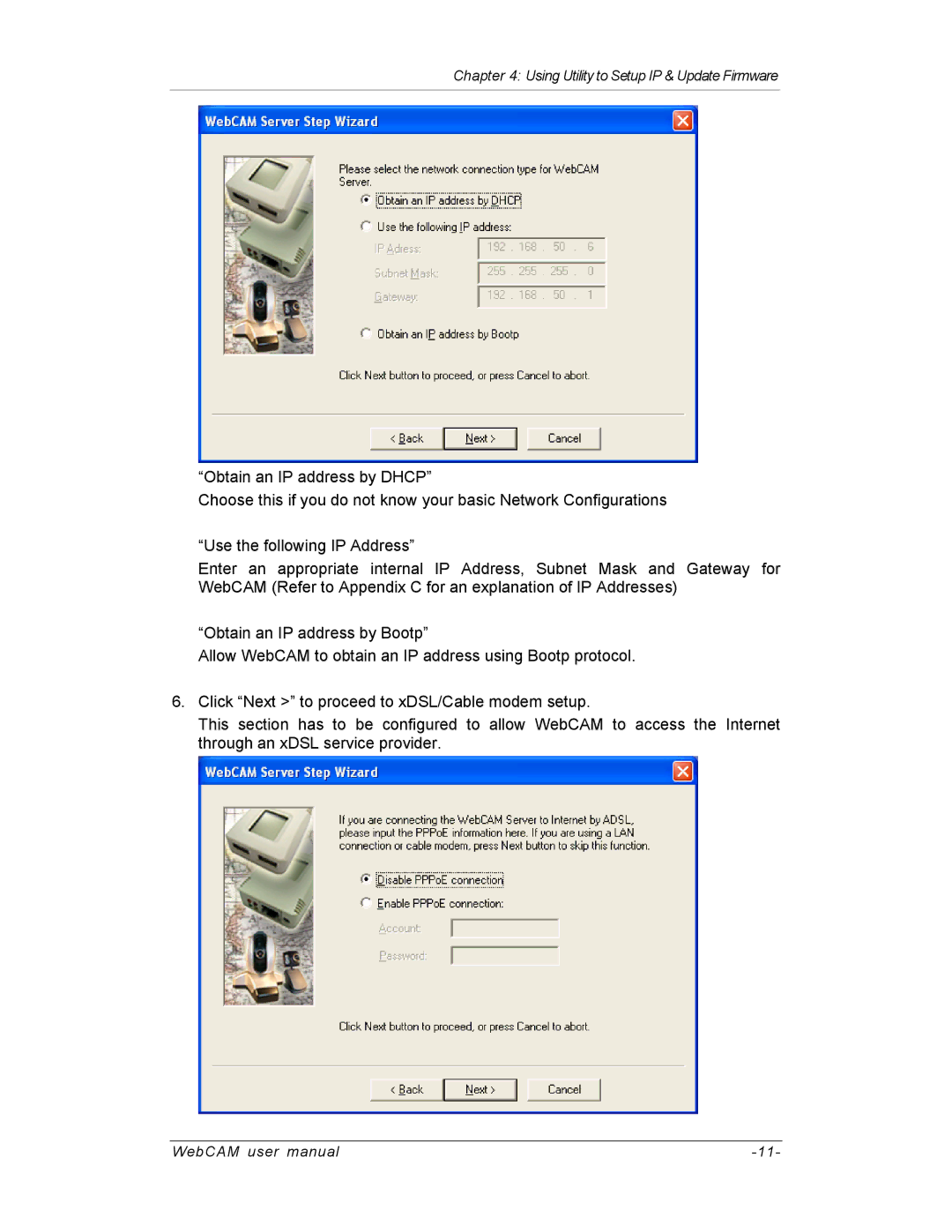 SVAT Electronics IP300, IP200, IP100 user manual Using Utility to Setup IP & Update Firmware 