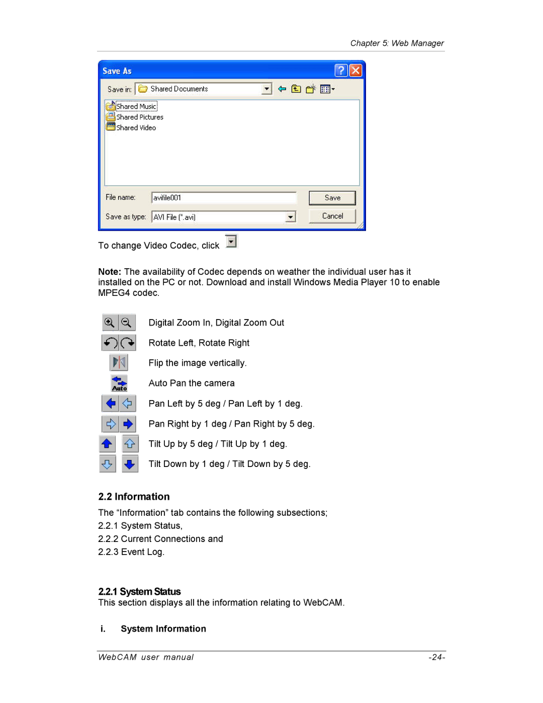 SVAT Electronics IP200, IP100, IP300 user manual System Status, System Information 