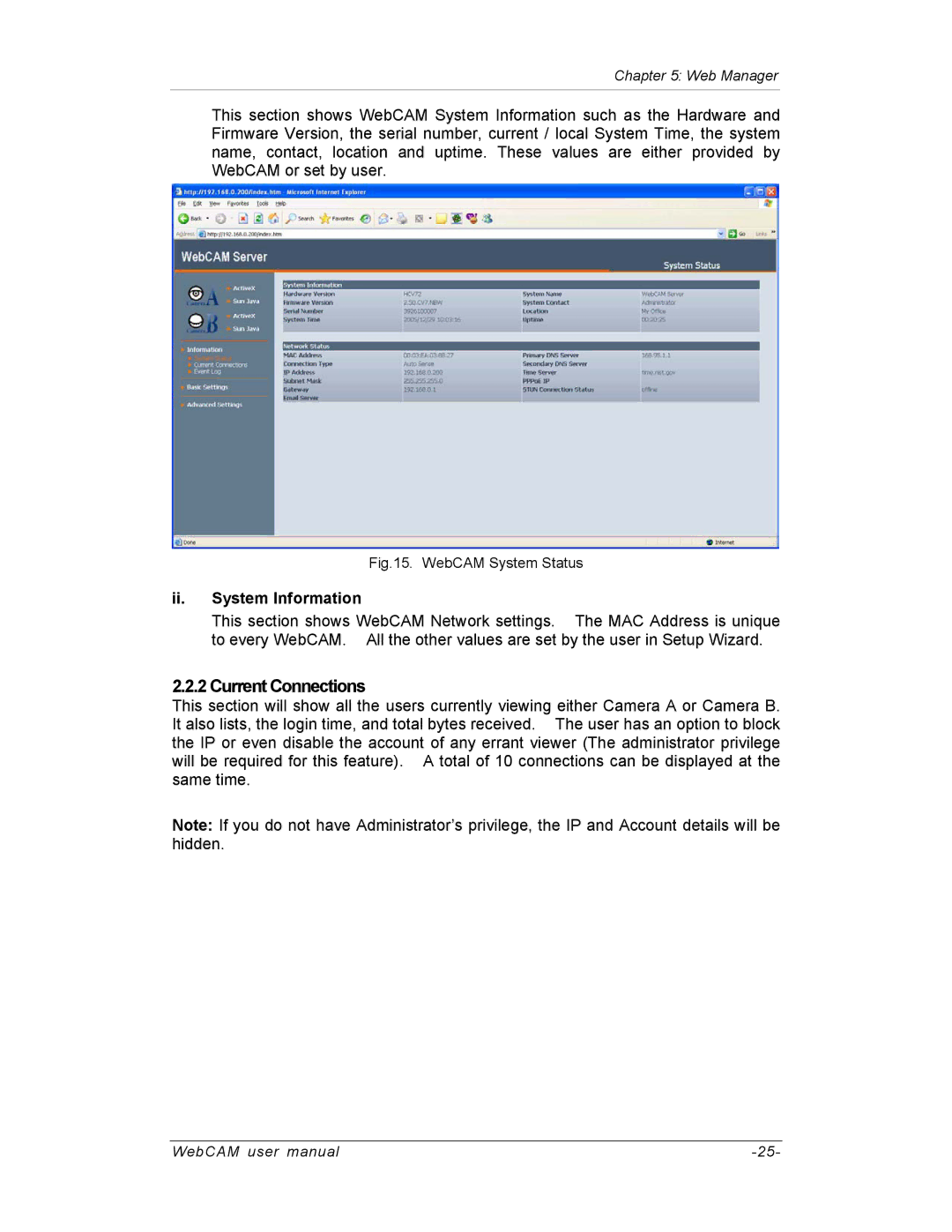 SVAT Electronics IP100, IP200, IP300 user manual Current Connections, Ii. System Information 