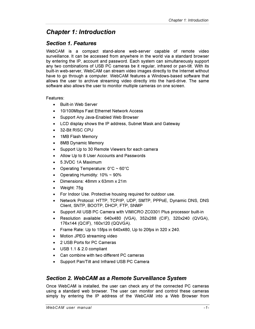 SVAT Electronics IP100, IP200, IP300 user manual Introduction, Features 