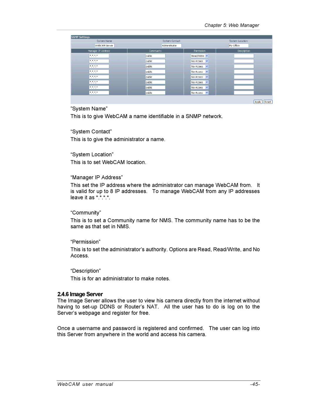 SVAT Electronics IP200, IP100, IP300 user manual Image Server 