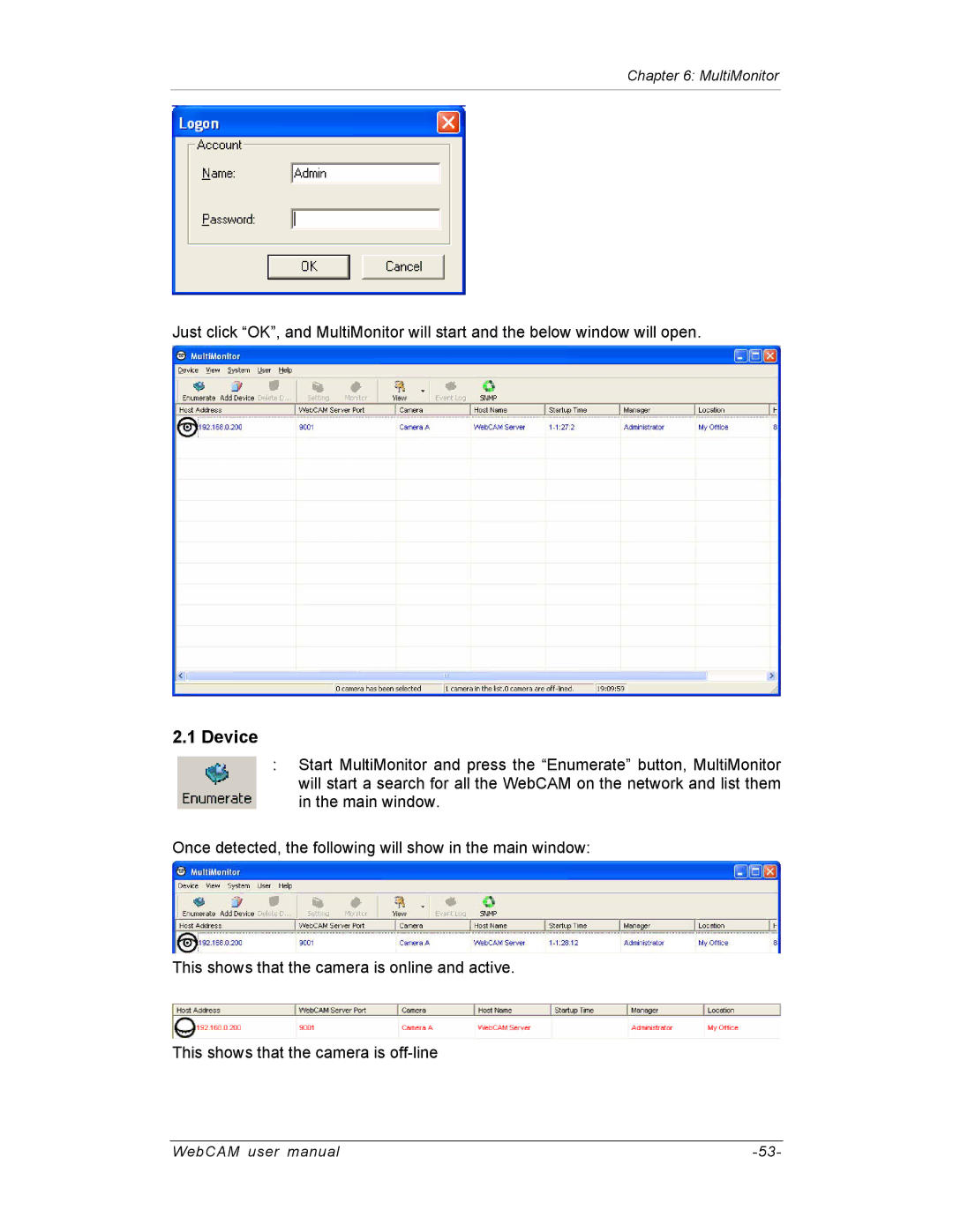 SVAT Electronics IP300, IP200, IP100 user manual Device 