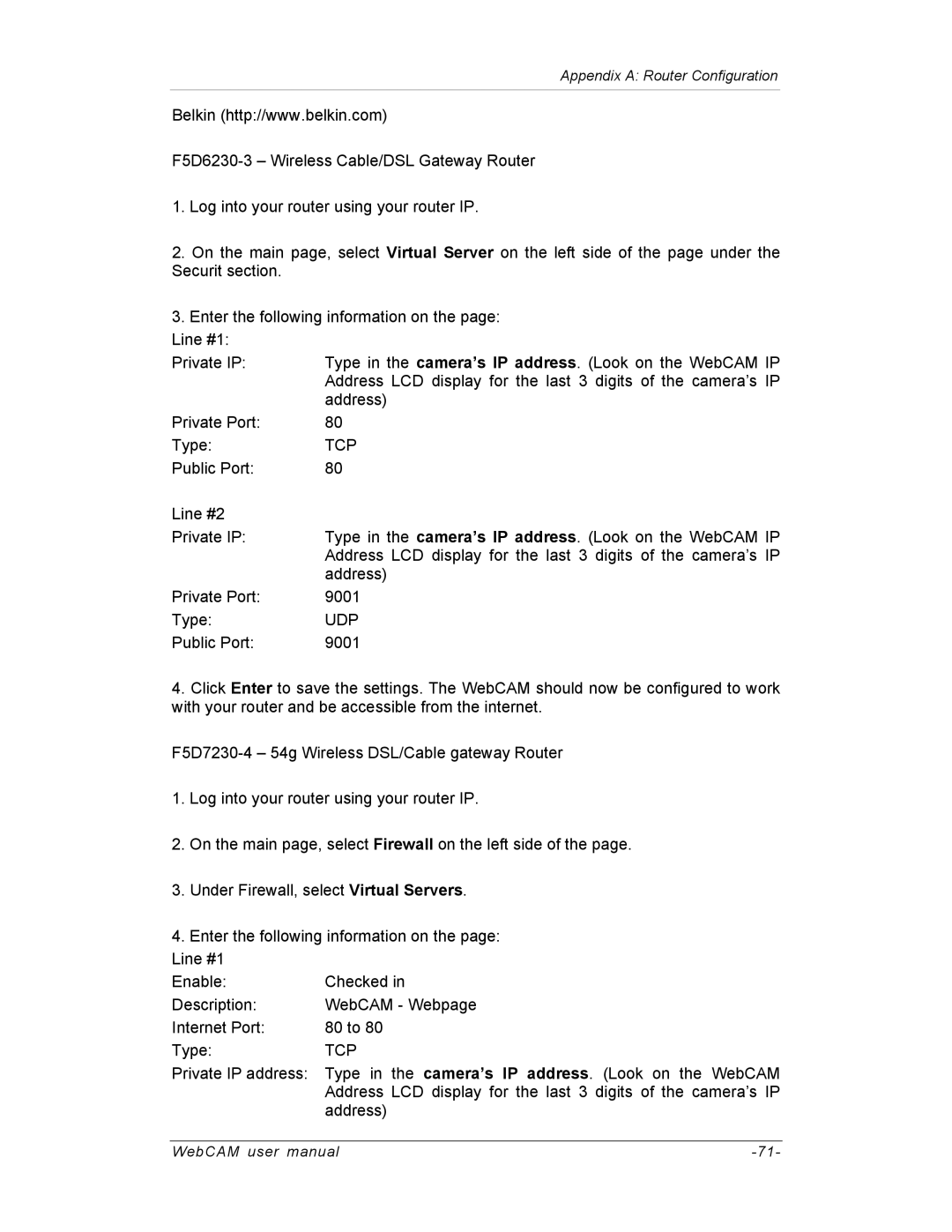 SVAT Electronics IP300, IP200, IP100 user manual Tcp 