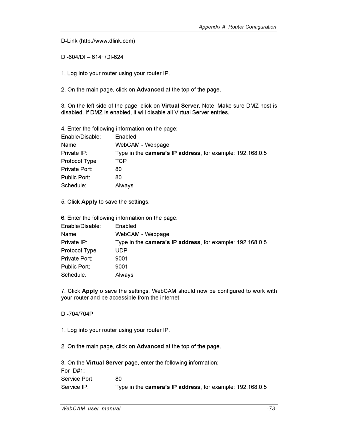 SVAT Electronics IP100, IP200, IP300 user manual Protocol Type 