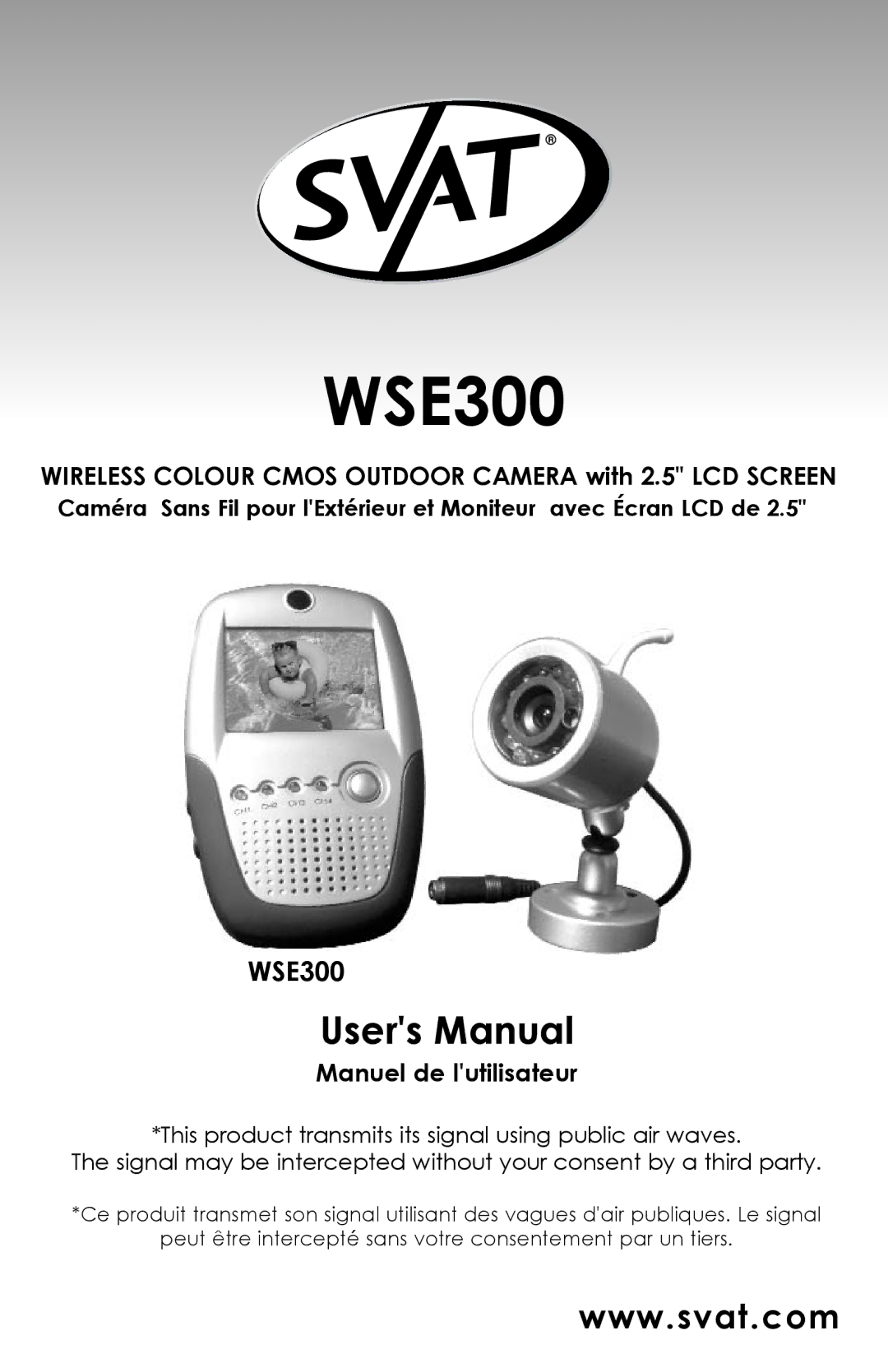 SVAT Electronics WSE300 user manual 