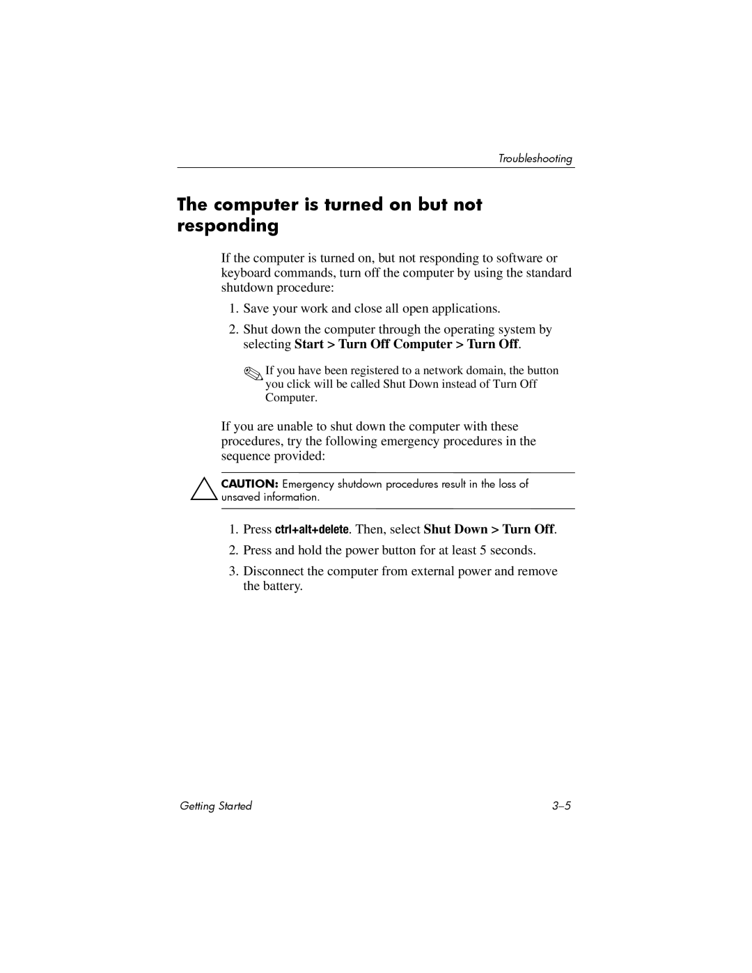 Swann 410769-001 manual Computer is turned on but not responding 