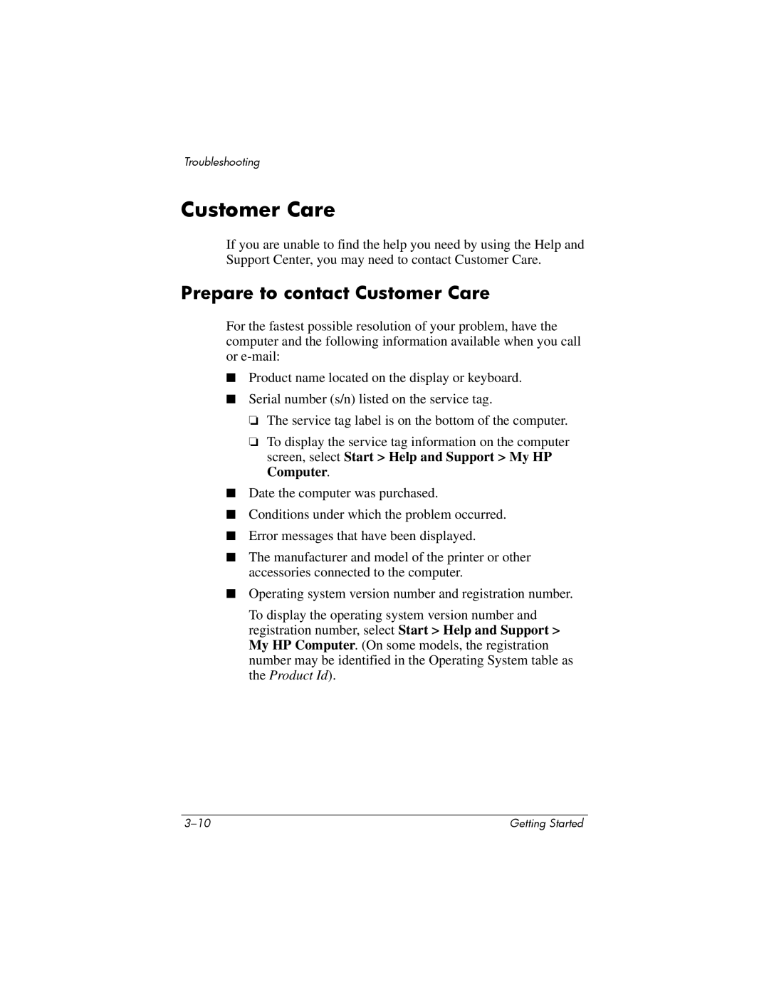 Swann 410769-001 manual Prepare to contact Customer Care 